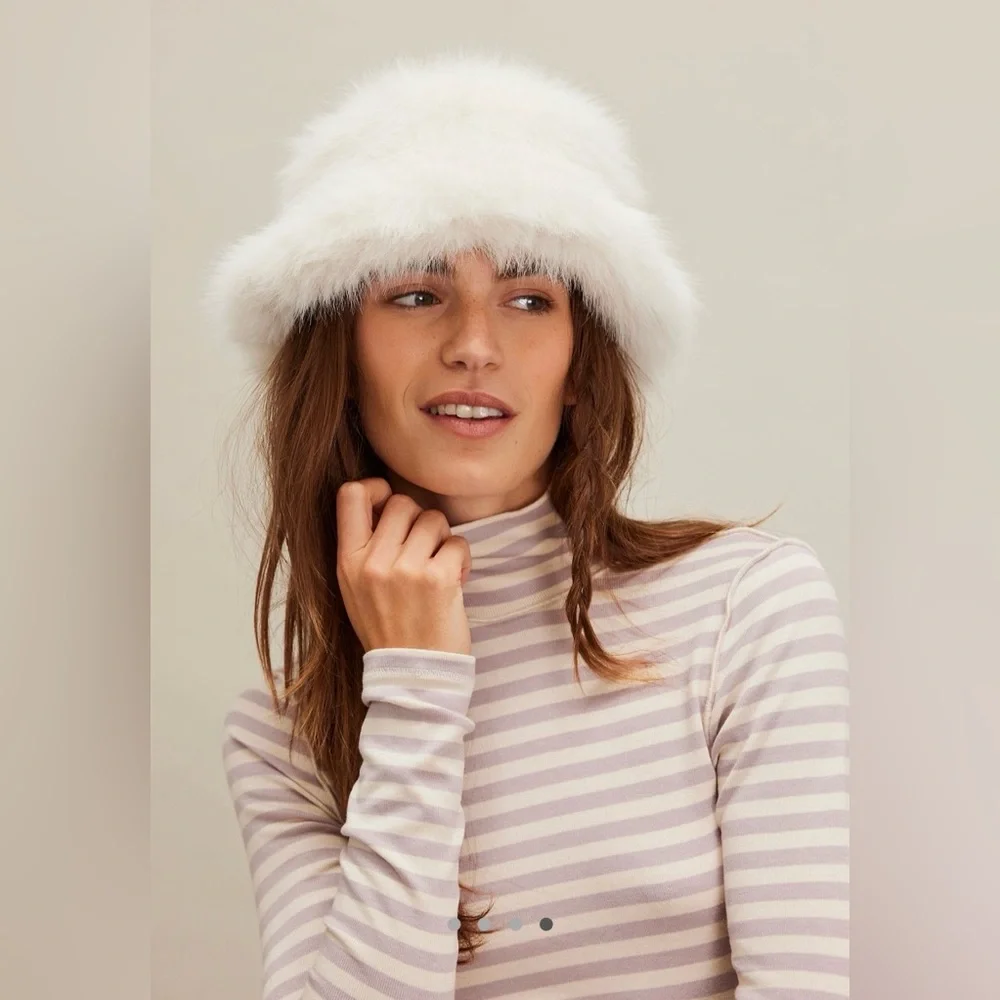 Free People X Unreal Fur ICE Queen Bucket Hat